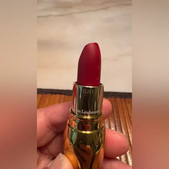 Christian Louboutin Gold Lipstick in a box - shade rouge Louboutin 001